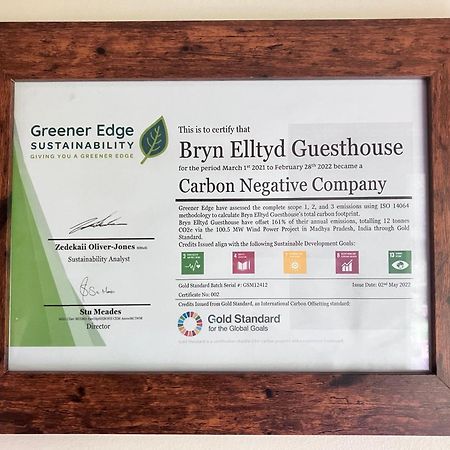 Bryn Elltyd Eco House Guest House Blaenau Ffestiniog Eksteriør bilde